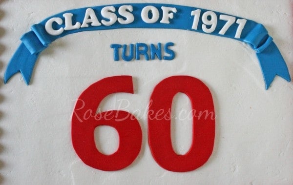 Class Reunion Cake top