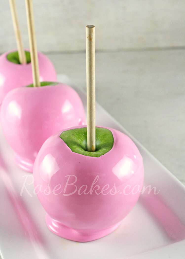 Pink Cotton Candy Candy Apple