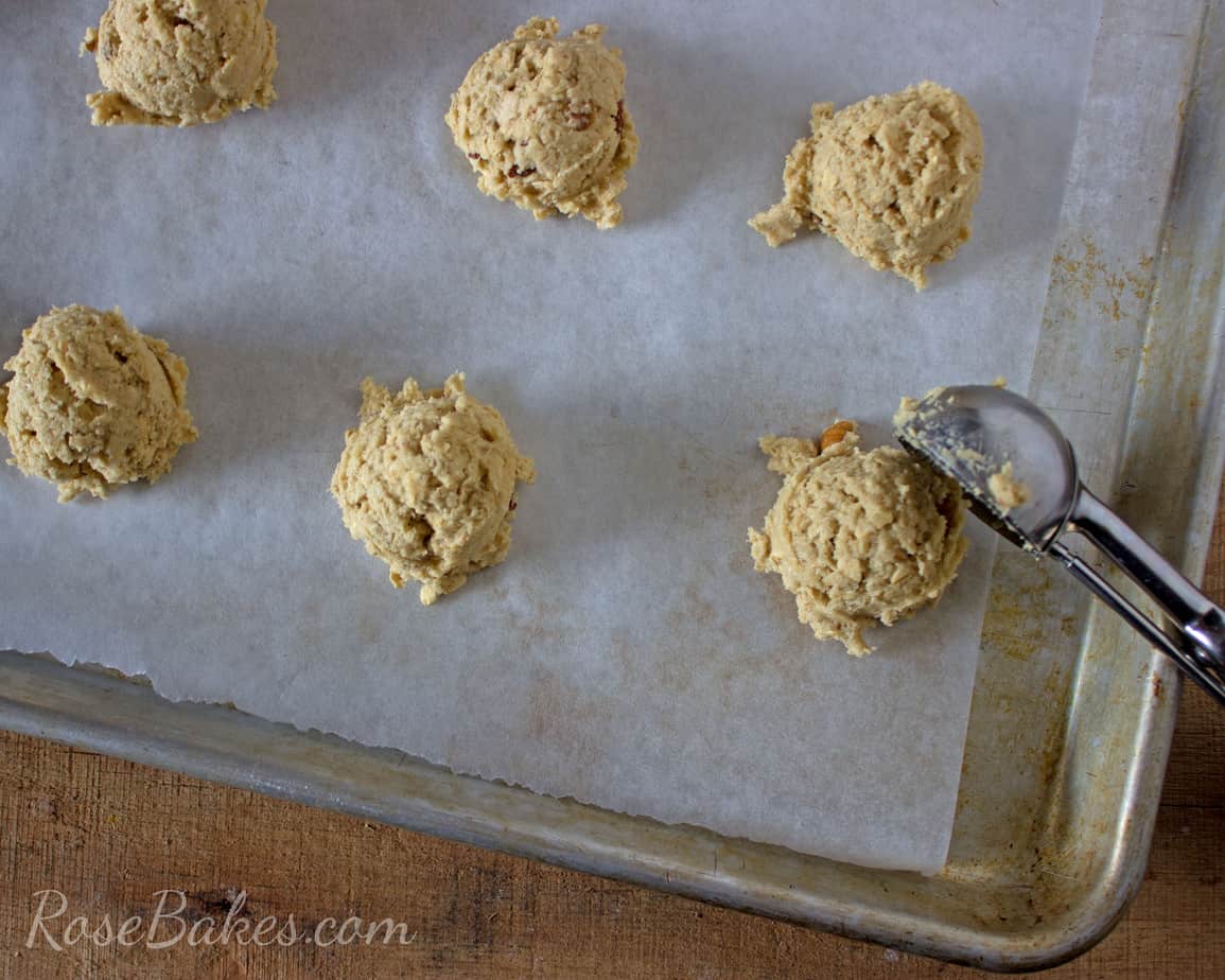 Oatmeal Cookies on Pan