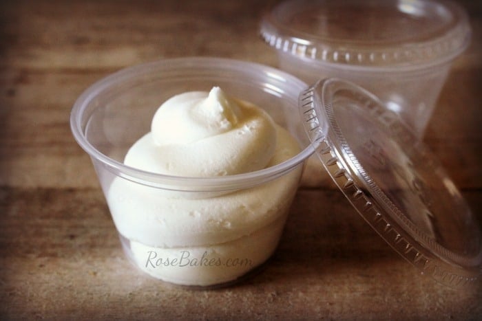 Frosting in a Cup Wedding Cake Tasting