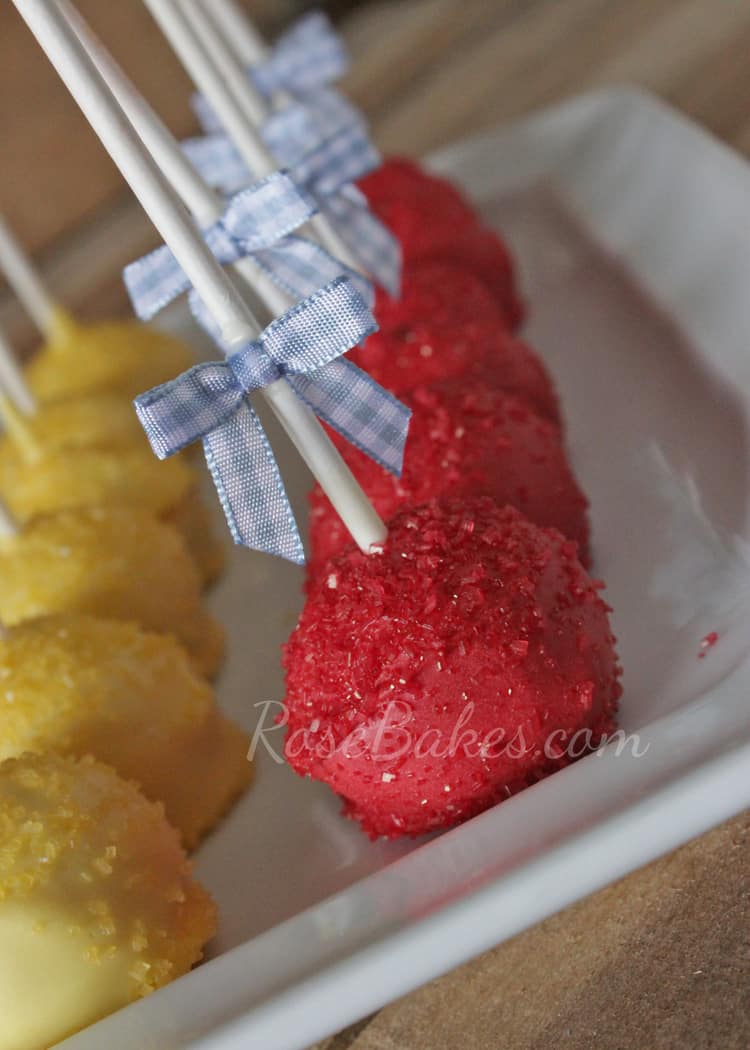 Ruby Red Dorothy Wizard of Oz Cake Pops