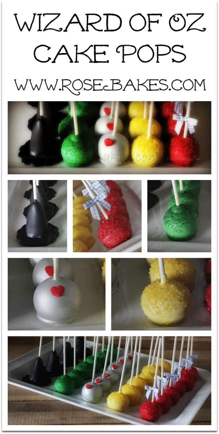 Wizard of Oz Cake Pops by RoseBakes.com