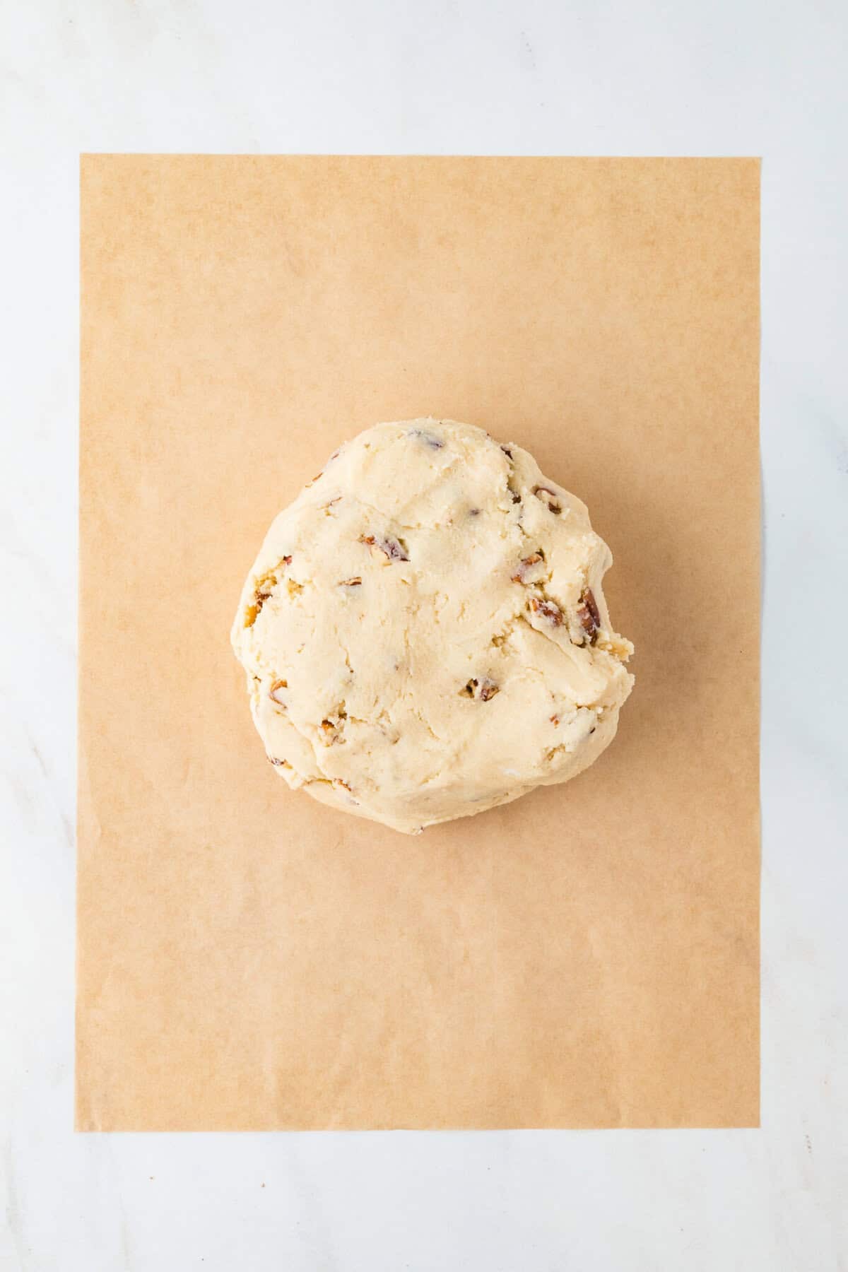 cookie dough wrapped in plastic wrap