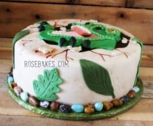 T-Rex Dinosaur Cake