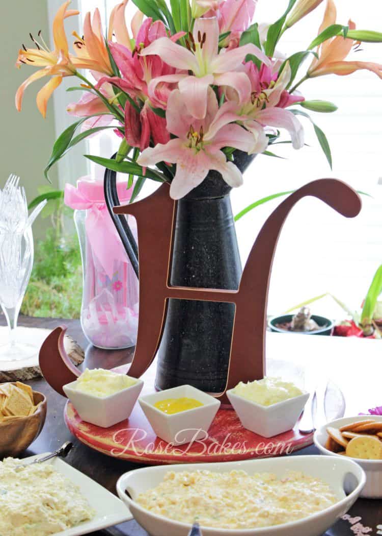 Monogram Table Decorations
