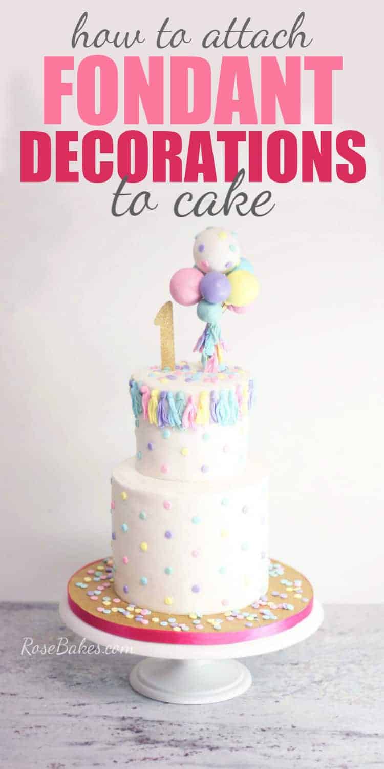 how to put ribbon on fondant cake