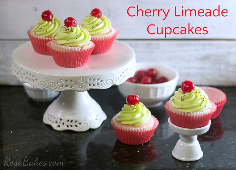 Cherry-Limeaid-Cupcakes on display 