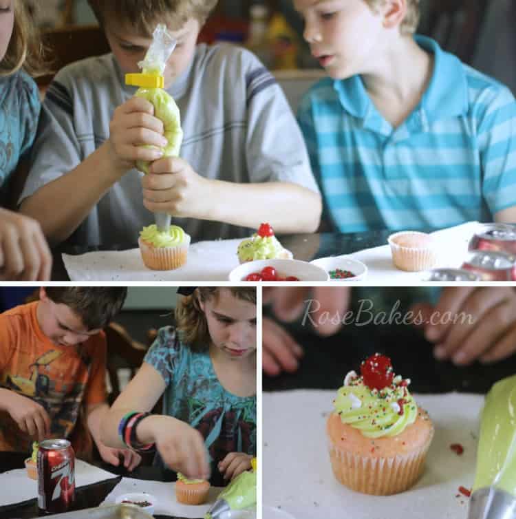 Kids Decorating Cupcakes 2