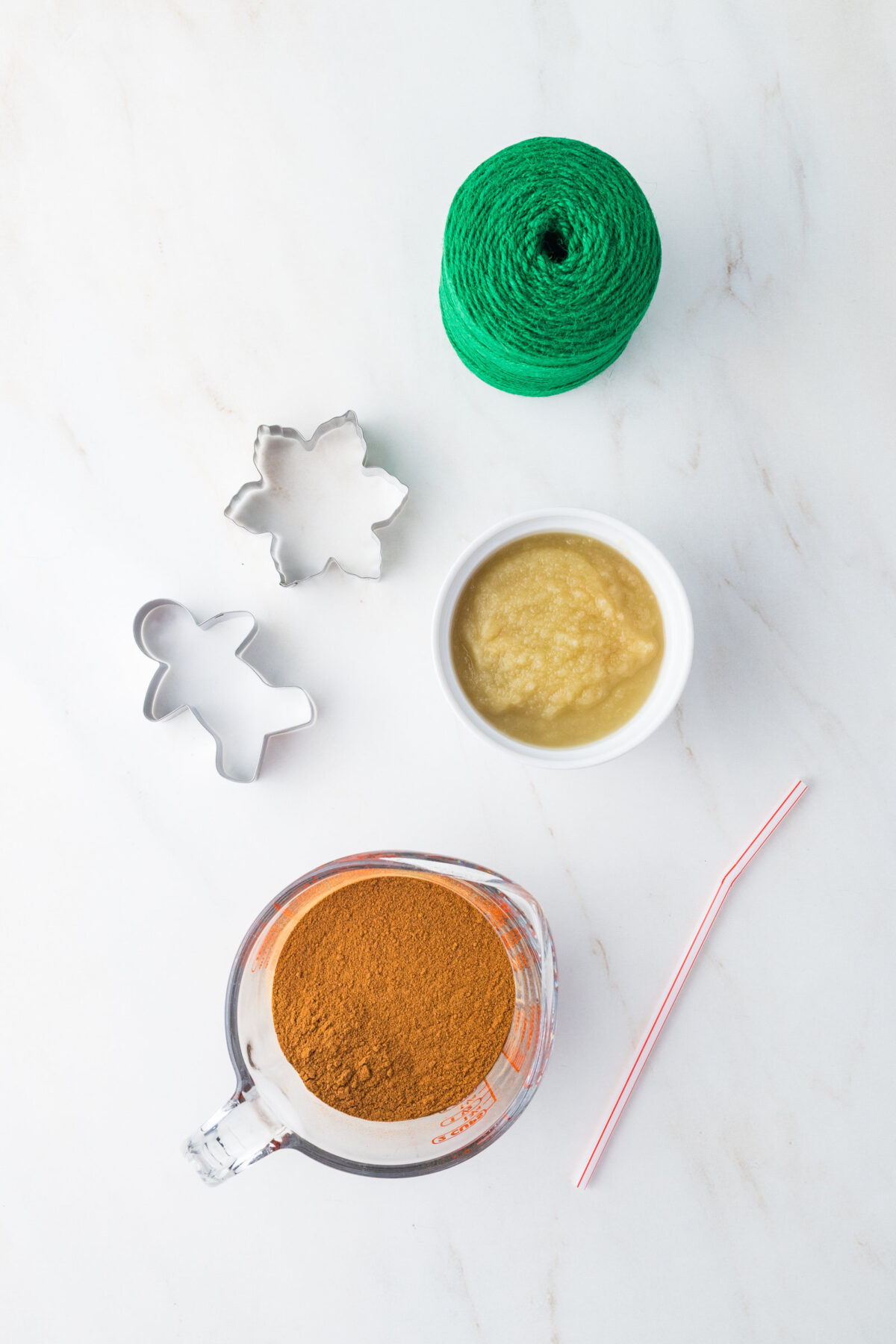 ingredients for cinnamon ornaments
