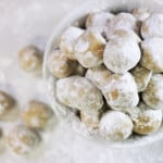 Easy Peanut Butter Snowballs | RoseBakes.com These peanut butter balls are easy to make, rolled in powdered sugar and have graham crackers inside for great texture!
