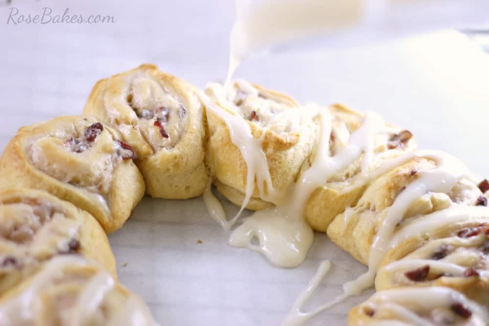 Drizzling Cream Cheese Glaze