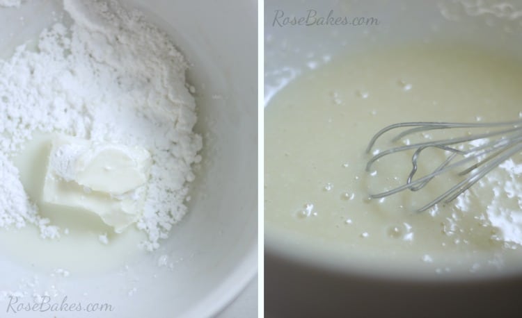Making Cream Cheese Glaze
