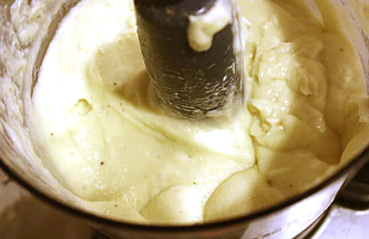 blended cauliflower
