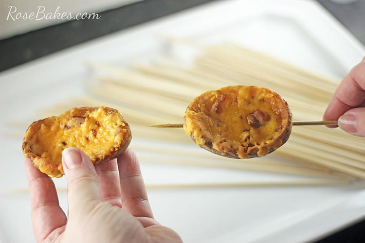 Potato Skins on a skewer
