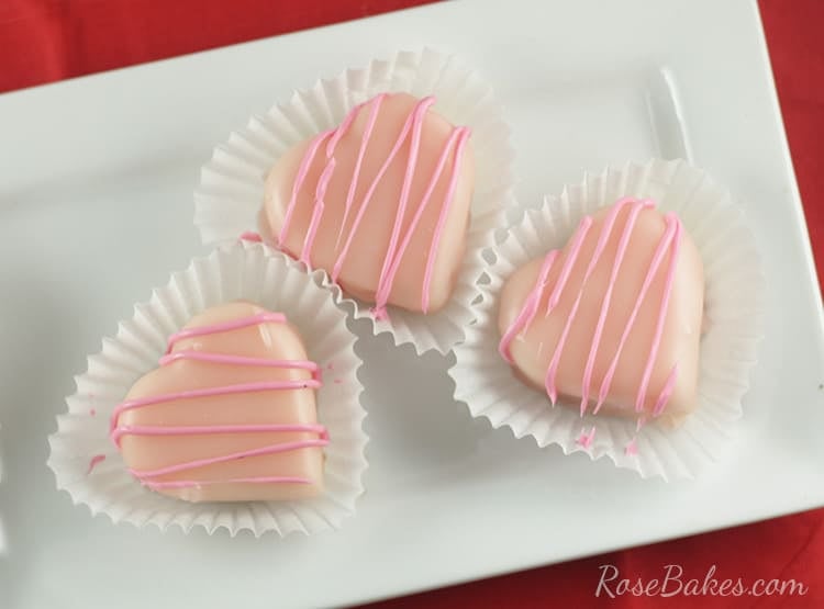 heart shaped petit fours