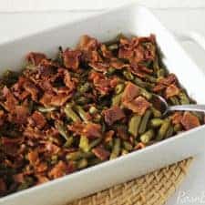 Easy Green Beans with Bacon &amp; Brown Sugar