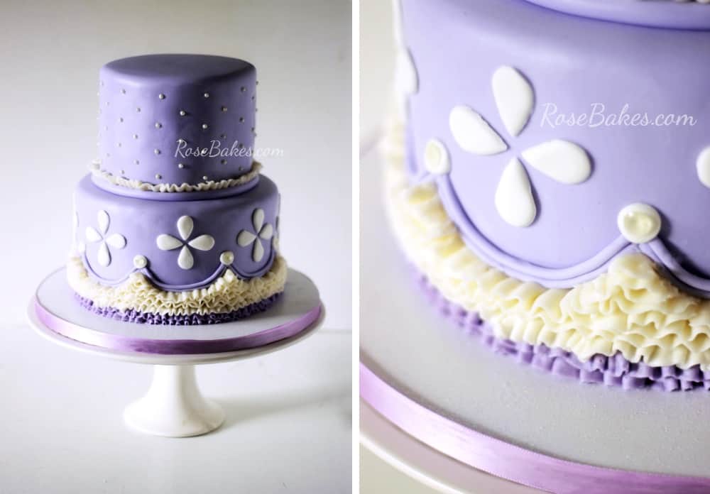 2 tiered Sofia the First Princess Cake