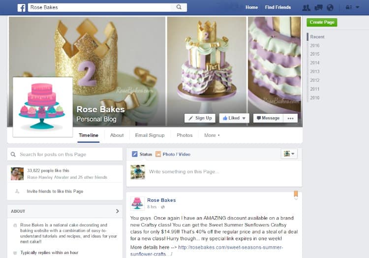 picture of Rose Bakes FB Page