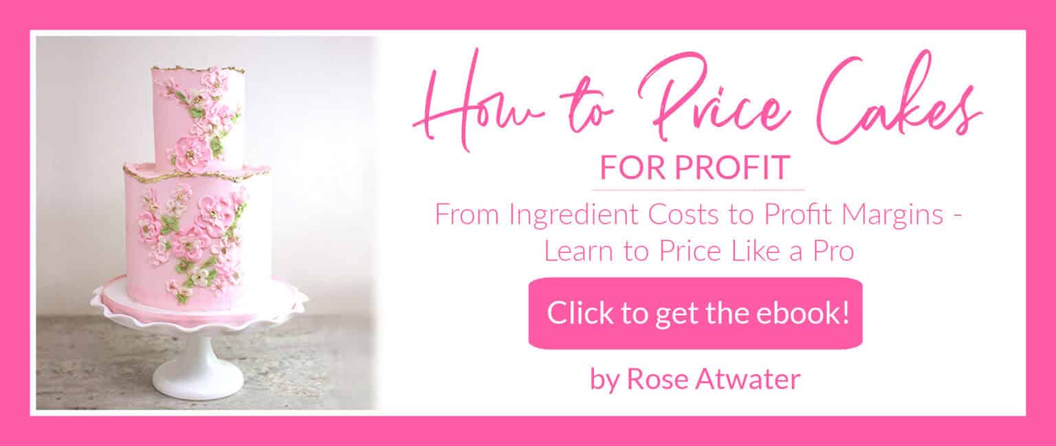 how to price cakes for profit ebook ad