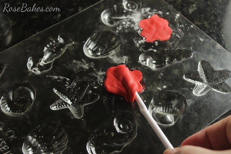 Cut off extra fondant