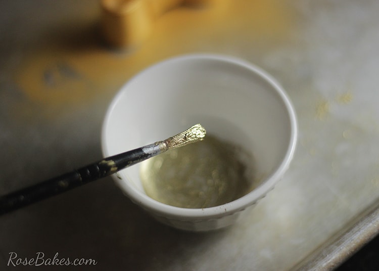 Gold Luster Dust Paint Rose Bakes