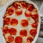 easy pepperoni pizza casserole