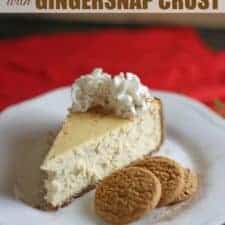 Eggnog Cheesecake With Gingersnap Crust-image