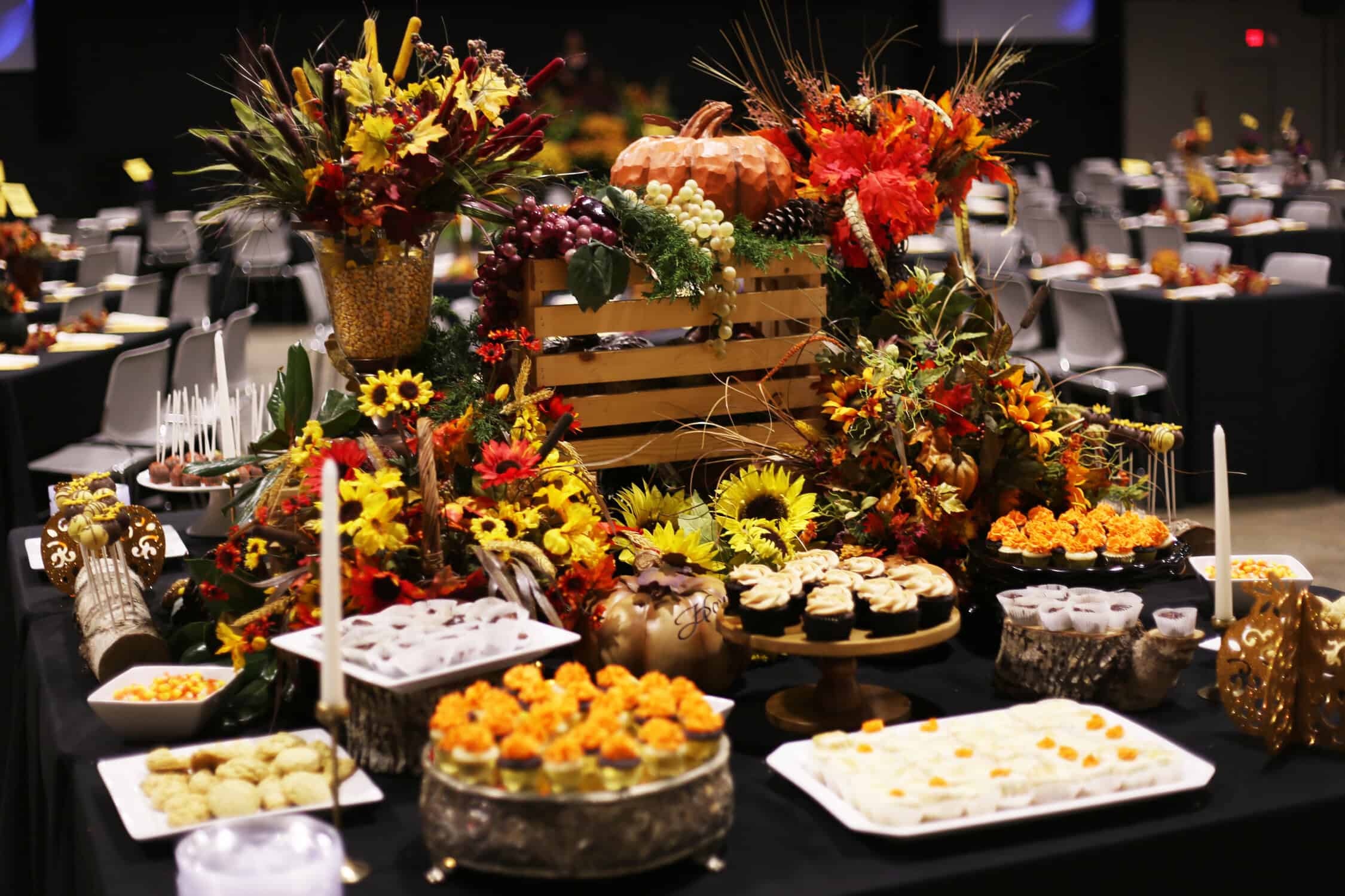fall dessert table