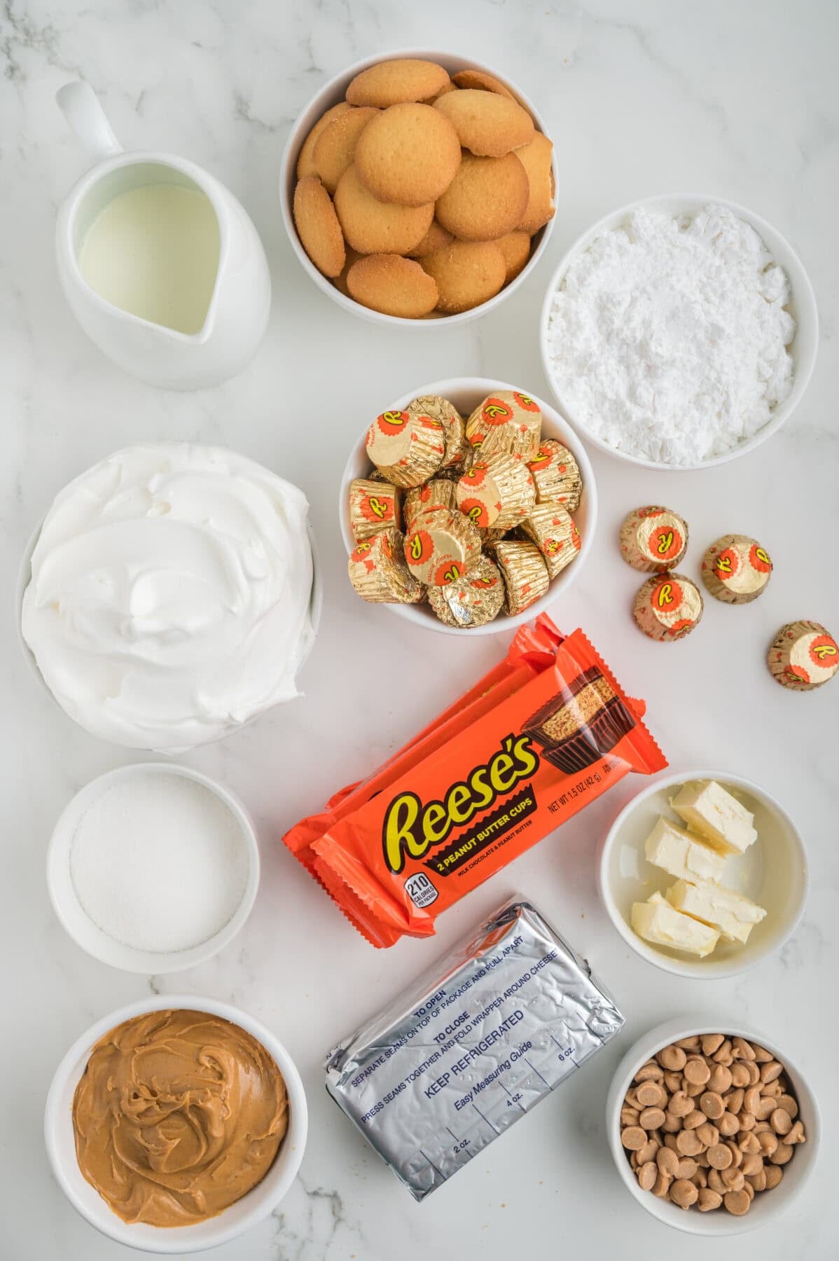 ingredients for peanut butter pie