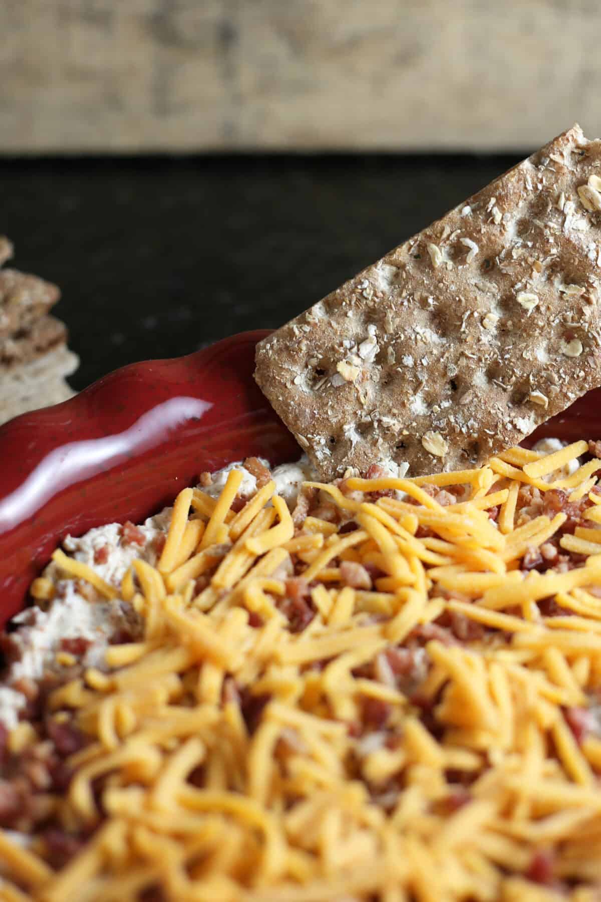 million dollar dip with a cracker