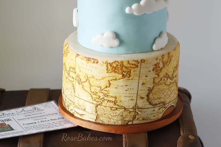 Travel / Suitcase Themed Retirement Cake