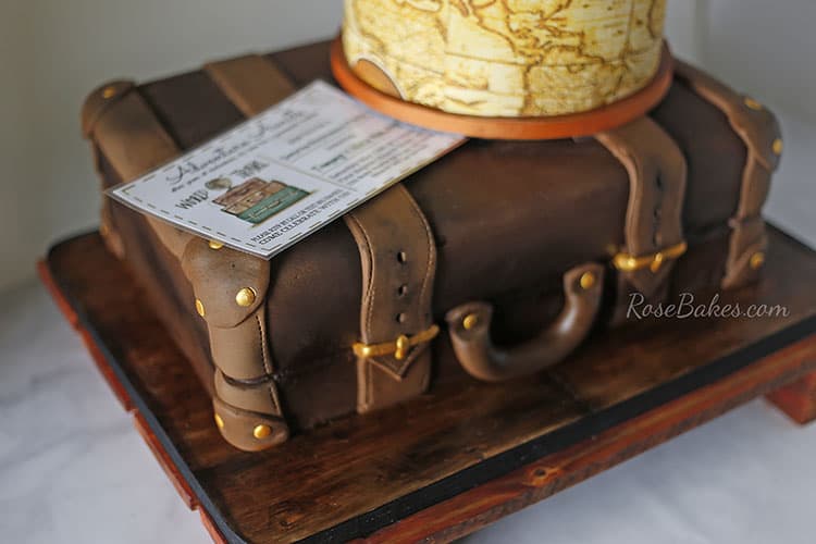 Travel / Suitcase Themed Retirement Cake