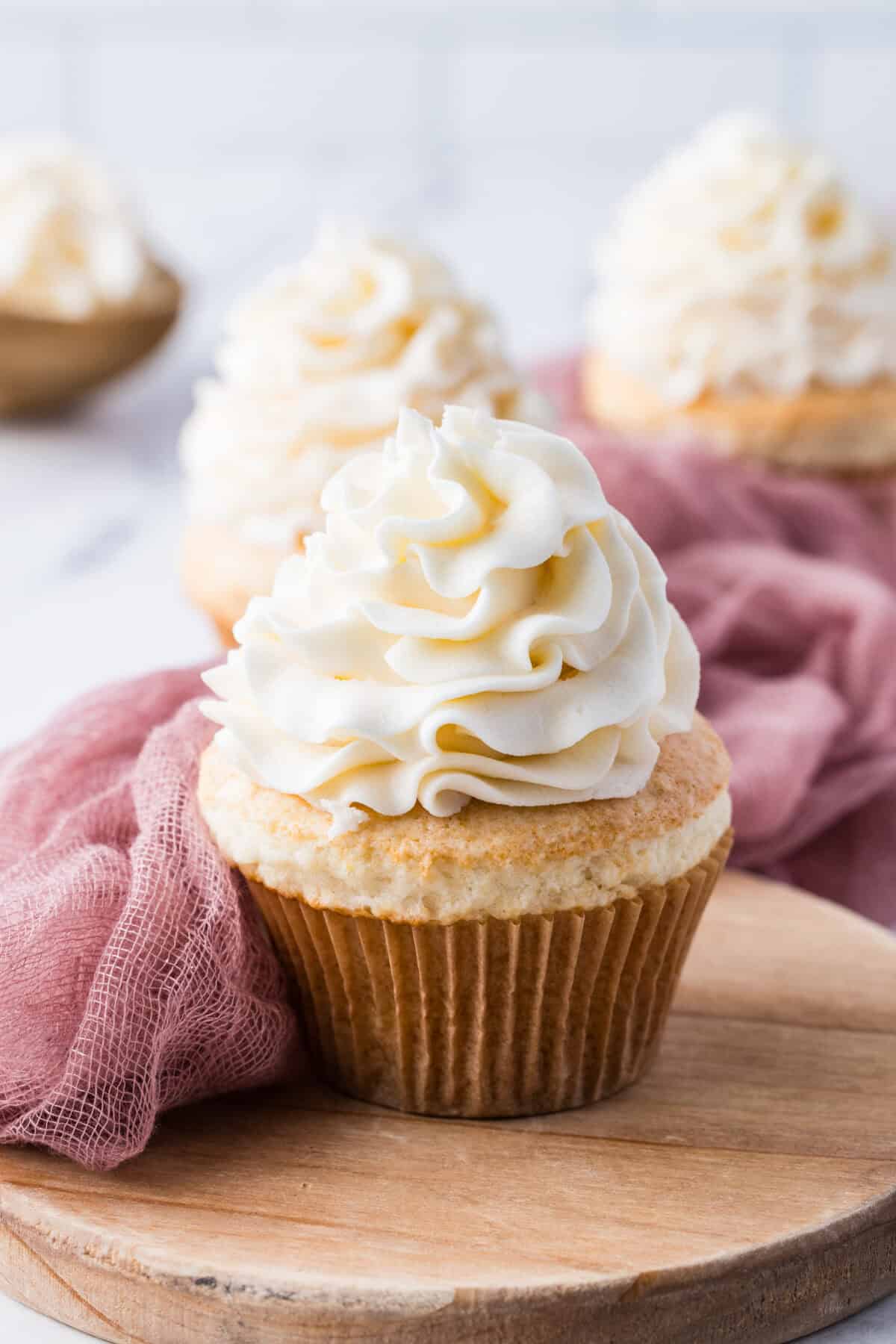 Cream Cheese Frosting on a cupcake