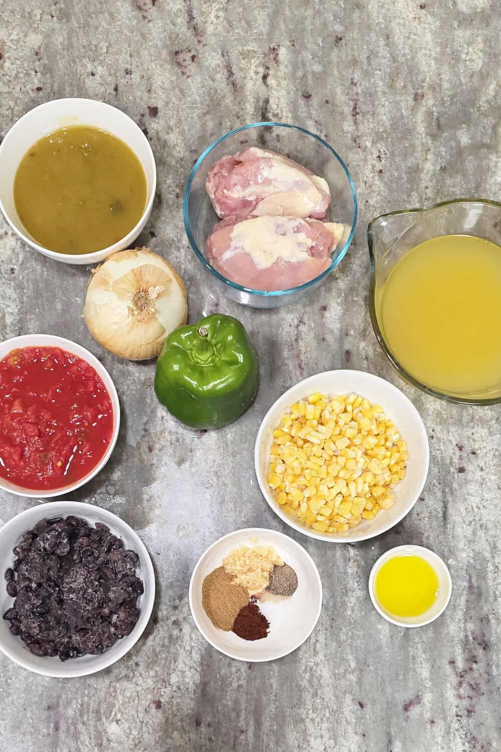 Instant Pot Chicken Tortilla Soup Ingredients