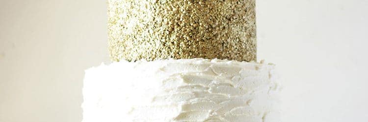 50th Wedding Anniversary Cake With Edible Gold Sequins 50th Wedding Anniversary Cake With Edible Gold Sequins