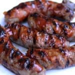 grilled brats with homemade bbq sauce