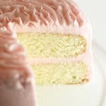 white almond sour cream cake