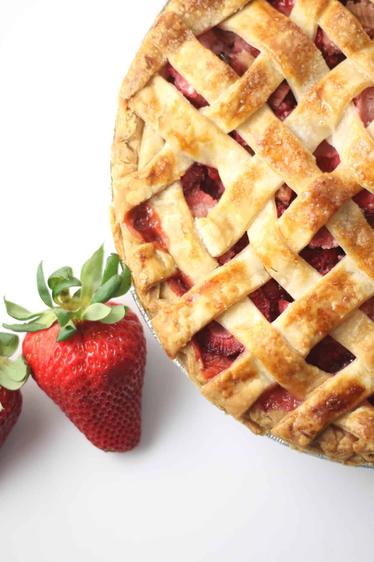 rhubarb strawberry pie