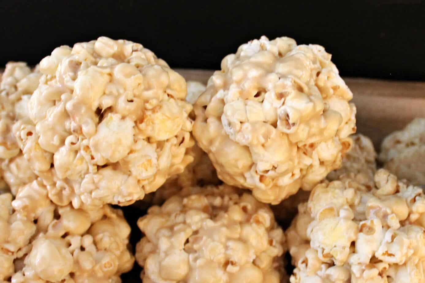 stacked popcorn balls