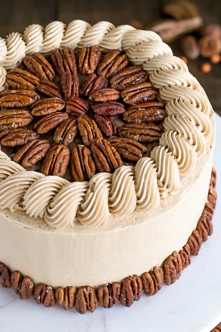 Pecan Pie Cake for Incredible Fall Cakes post