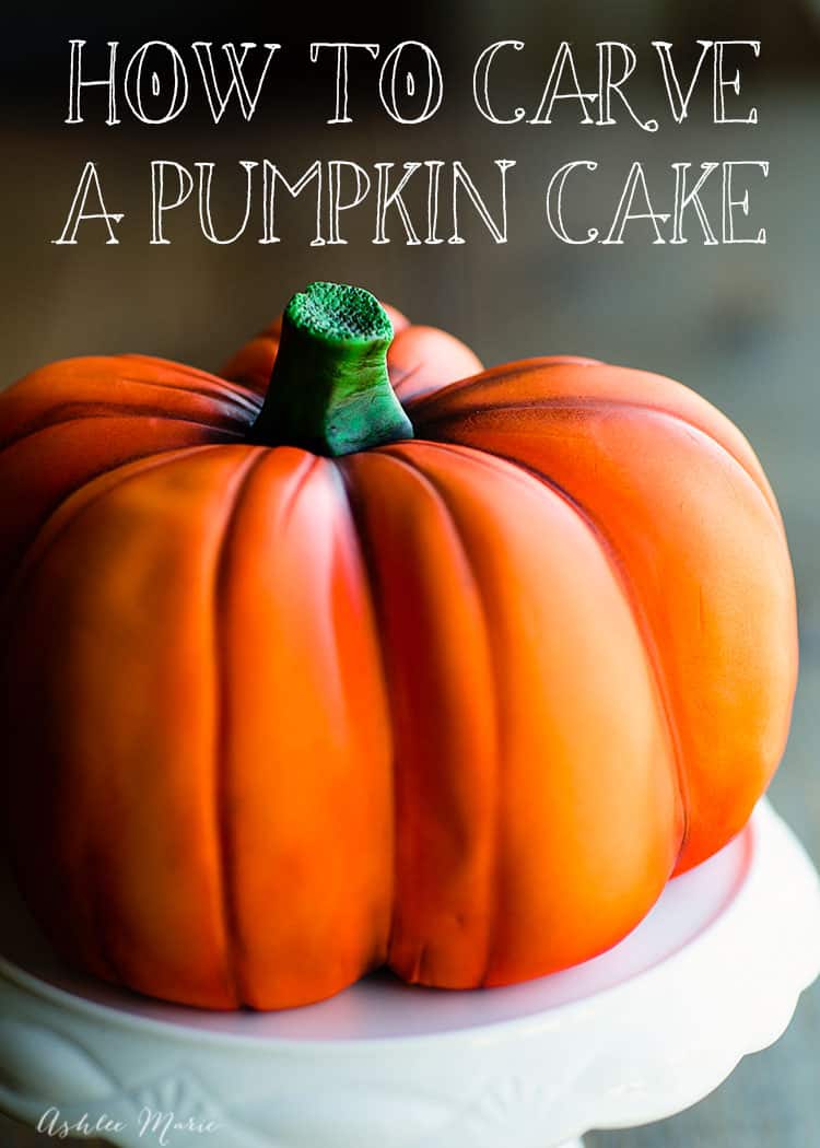 How to Carve a Pumpkin Cake