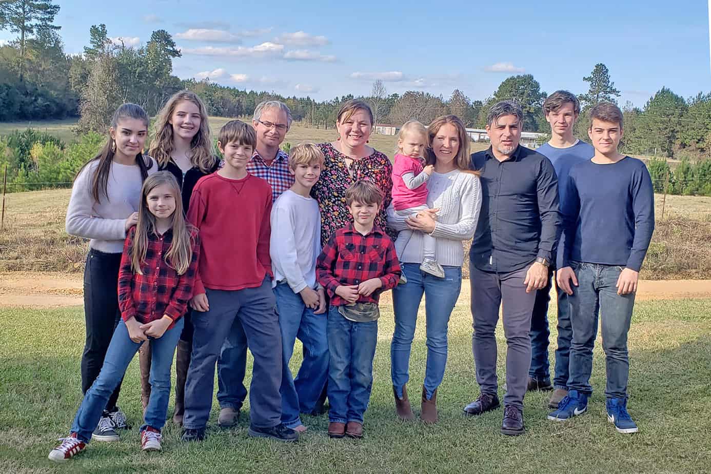 family group picture with Atwater and Saggese families