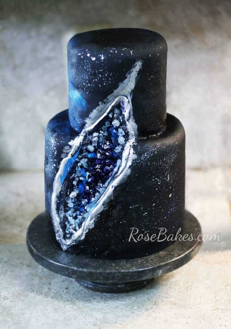 Geode Galaxy Cake