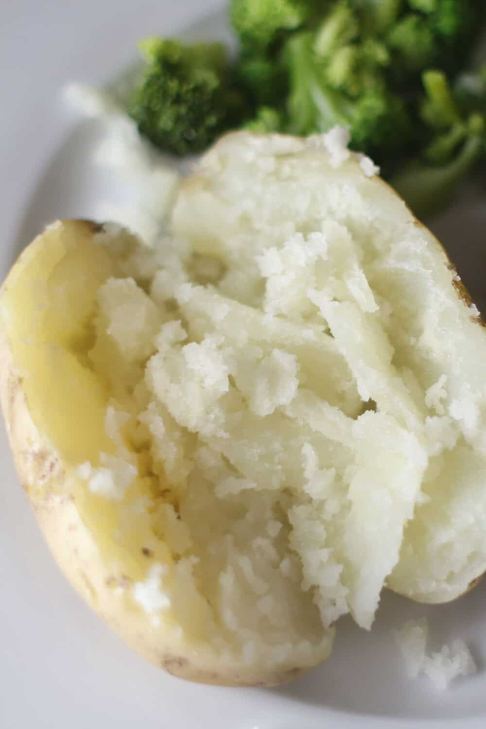 fluffed baked potato