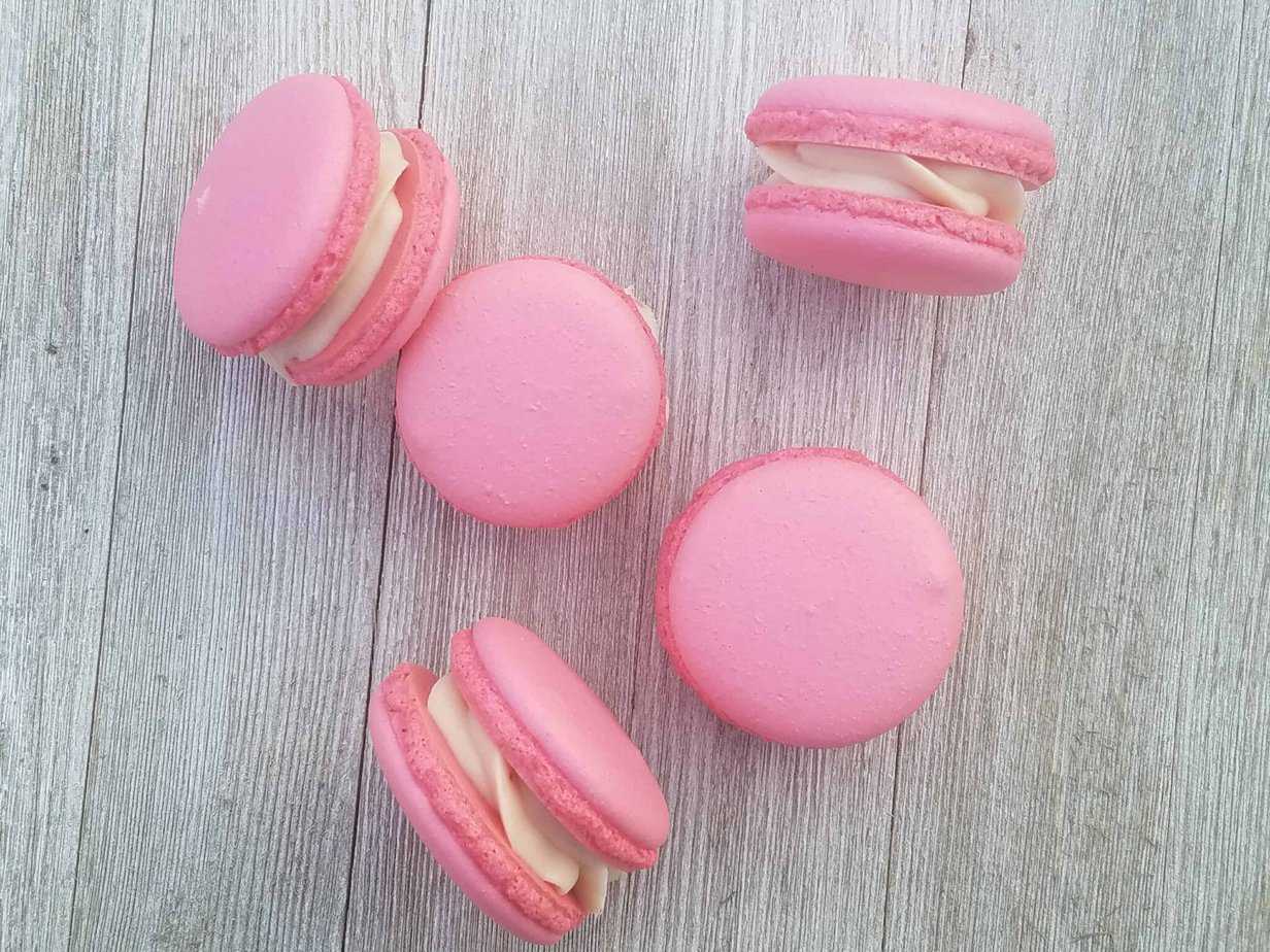 Strawberry Cheesecake Macarons