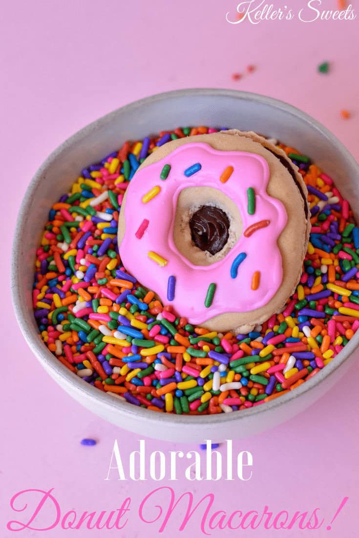 Donut Macron in a bowl of sprinkles