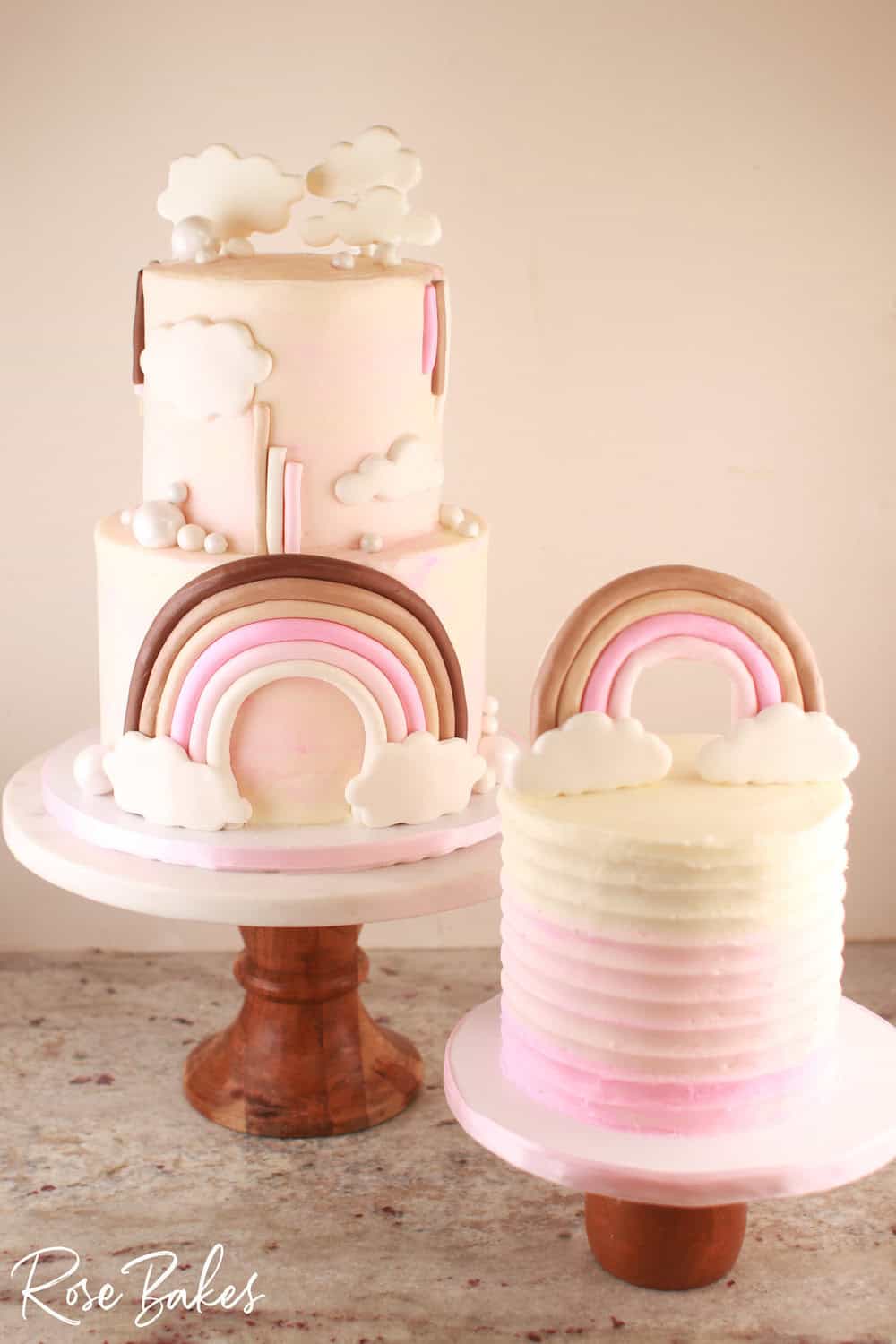 non-traditional rainbow color - muted tones