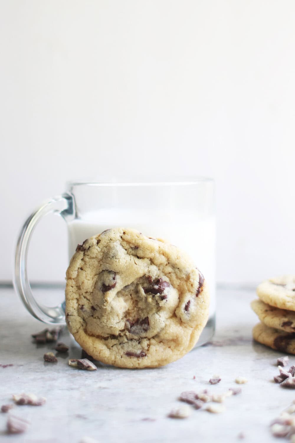 mint chocolate chip cookies with Andes mints