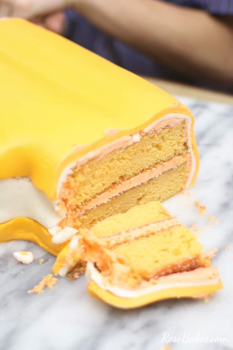 orange creamsicle cake or dreamsicle cake with orange creamsicle cake on the inside and vanilla buttercream