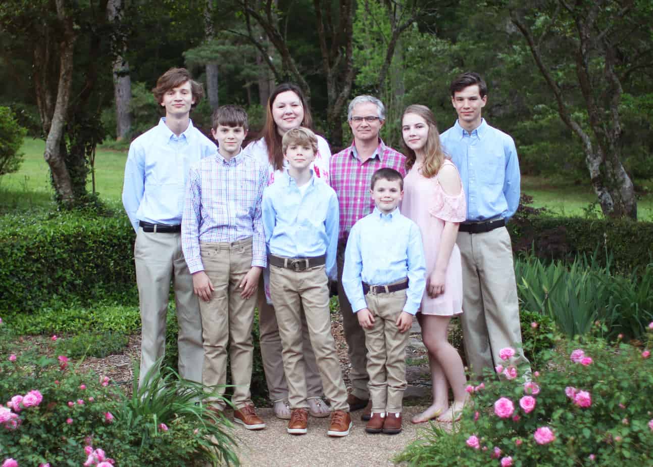 Rose with her family